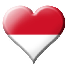 Monaco flag heart Icon