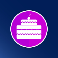 Cake Design symbol logo dessert food sweet
