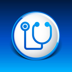 Vector of stethoscope icon on isolated background