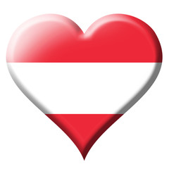 Austria flag heart Icon