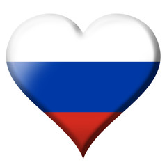 Russia flag heart Icon