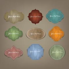 wrinkled papper stickers