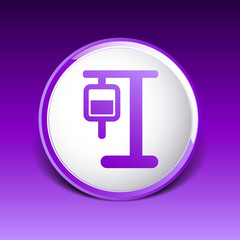 infusion icon illustration medical bag dropper intravenous vein