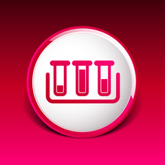 test icon vector fluid symbol flask glass chemistry experiment