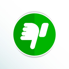 Vector hand with thumb down icon symbol