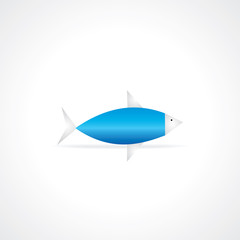 creative fish concept vector illustration 