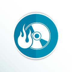 Icon computer disk recording abstract art audio