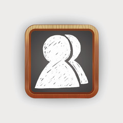 Doodle Character sign