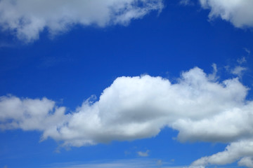blue sky with cloud closeup