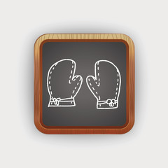 Doodle kitchen Gloves