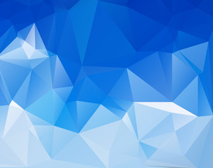 Fototapeta na wymiar blue triangular background