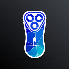 electric shaver razor icon symbol vector illustration