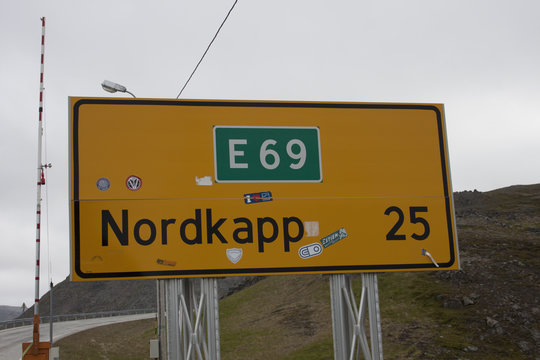 Schild Nordkap