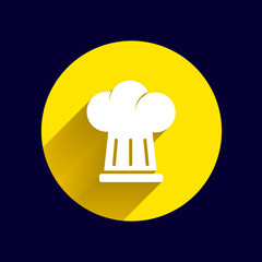 chef hat icon design in vector format