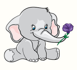 Baby elephant/cute elephant illustration