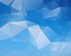 blue triangular background