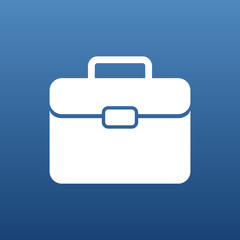 Briefcase icon, vector illustration. Flat design