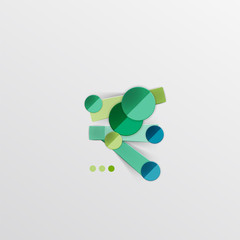 Modern abstract geometric info banner