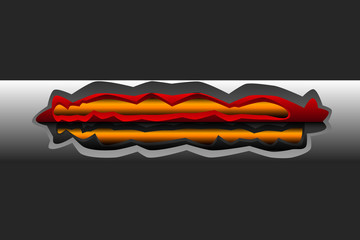 White wires were torn and visible parts of copper