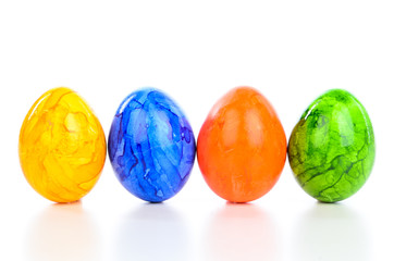 4 ostereier freigestellt