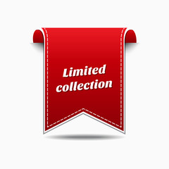 Limited Collection Red Vector Icon Design