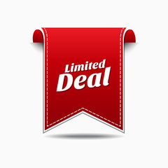 Limited Red Vector Icon Design