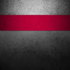 black background with red ribbon stripe, vintage grunge background textured black painted wall