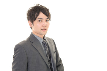 微笑むビジネスマン