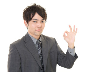 笑顔のビジネスマン