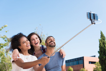 Friends taking a selfie