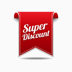 Super Discount Red Vector Icon Design