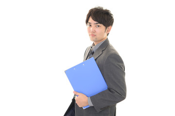 書類を持つビジネスマン