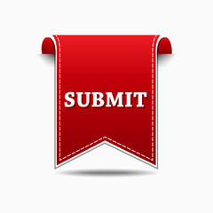Submit Red Vector Icon Design