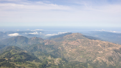Fototapeta na wymiar corse du sud, vue aérienne