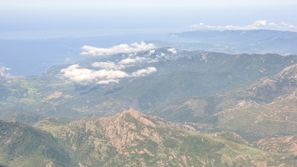 corse du sud, vue aérienne