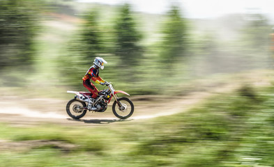 Obraz na płótnie Canvas Motocross Rider 