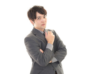 微笑むビジネスマン