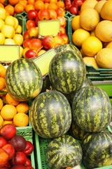 Fototapeta na wymiar Fruits market/Fresh oranges at market.Very shallow depth of field.Organic food