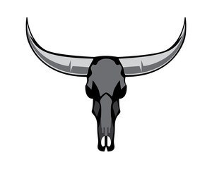 Bull Skull Silhouette