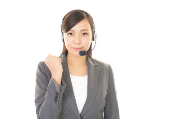 ガッツポーズのオペレーター