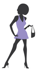 Fashion Silhouette Black Woman