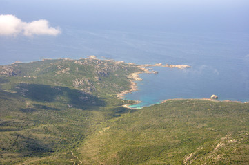 corse du sud, vue aérienne