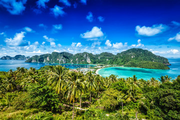 Green tropical island 