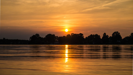 Sonnenuntergang am See 