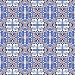 Gorgeous seamless  pattern from colorful Moroccan tiles