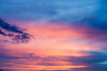 Naklejka na ściany i meble sunset with clouds