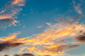 Fototapeta premium sunset with clouds