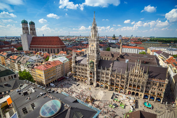 Fototapeta premium Marienplatz town hall - Munich - Germany