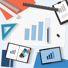 Concept Design - Grow Up Chart Idea for  Business plan