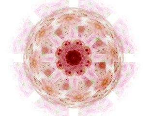 fractal radial pattern on the subject of science, technology and design